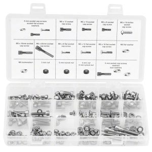 Wheels Manufacturing 4,5,6mm Fastener Kit - 218 Pieces of Stainless Steel Bolts,