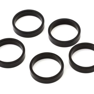 Wheels Manufacturing Aluminum Headset Spacer (Black) (1-1/8'') (7.5mm) (5 Pack)