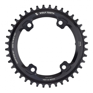 Wolf Tooth Components | 110 Bcd Asymmetric 4-Bolt Aero Chainrings 48T (For Grx) | Aluminum