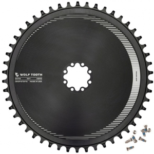 Wolf Tooth Components | Aero Direct Mount Chainrings For Sram 8-Bolt 46T Drop-Stop B | Aluminum