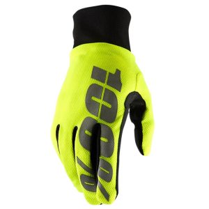 100% Hydromatic Waterproof Gloves (Neon Yellow) (L)