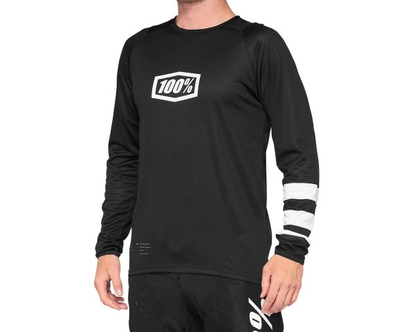 100% R-Core Jersey (Black/White) (L)