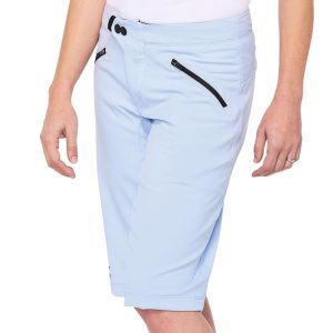 100% Ridecamp Women's Shorts (Powder Blue) (XL)