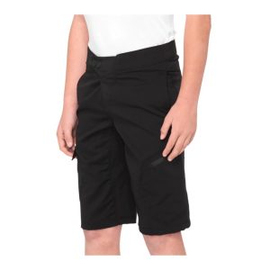 100% Ridecamp Youth Shorts (Black) (Youth S)