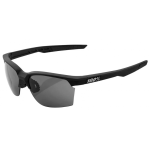 100% | Sportcoupe Sunglasses Men's In Soft Tact Black/smoke Lens | Rubber