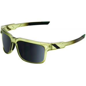 100% | Type-S Sunglasses Men's In Matte Translucent Olive Slate/black Mirror Lens | Rubber