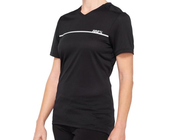 100% Women's Ridecamp Jersey (Black/Grey) (M)