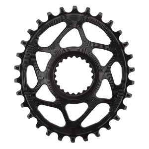 Absolute Black Shimano Direct Mount Oval Chainring (Black) (1 x 12 Speed) (Single) (30T) (3mm Offset