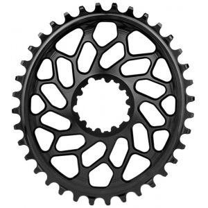 Absoluteblack | Sram Dm Cx 1X Oval Chainring | Black | 42 Tooth, Direct Mount | Aluminum