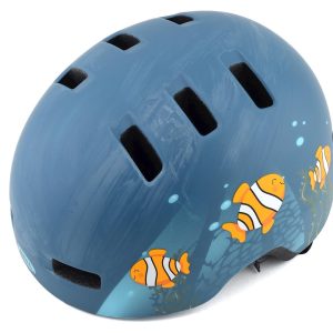 Bell Lil Ripper Helmet (Matte Grey/Blue Fish) (Universal Toddler)