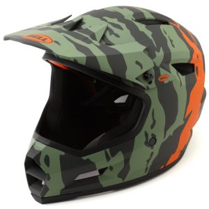 Bell Sanction 2 DLX MIPS Full Face Helmet (Ravine Matte Dark Green/Orange) (XS/S)