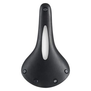 Brooks C17 Cambium Carved Saddle (Black) (Steel Rails) (164mm)