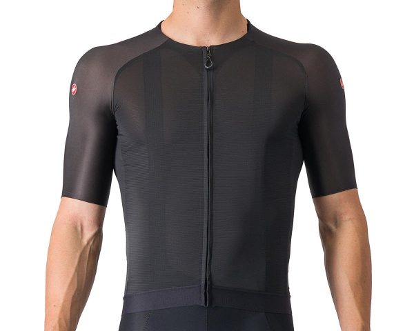 Castelli Aero Race 7.0 Short Sleeve Jersey (Light Black) (M)