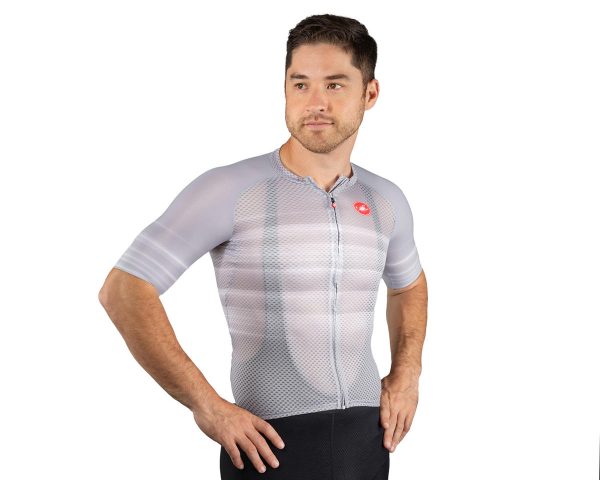 Castelli Climber's 3.0 SL2 Short Sleeve Jersey (Silver Grey) (XL)