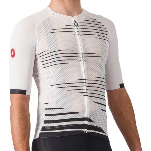 Castelli Climber's 4.0 Short Sleeve Jersey (White/Black) (L)