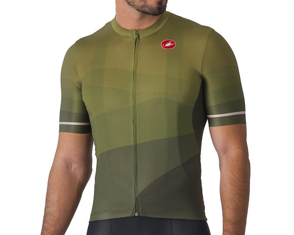 Castelli Orizzonte Short Sleeve Jersey (Deep Green/Sage/Silver Moon) (M)