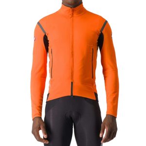 Castelli Perfetto RoS 2 Cycling Jacket - AW23 - Red Orange / Dark Grey / Small