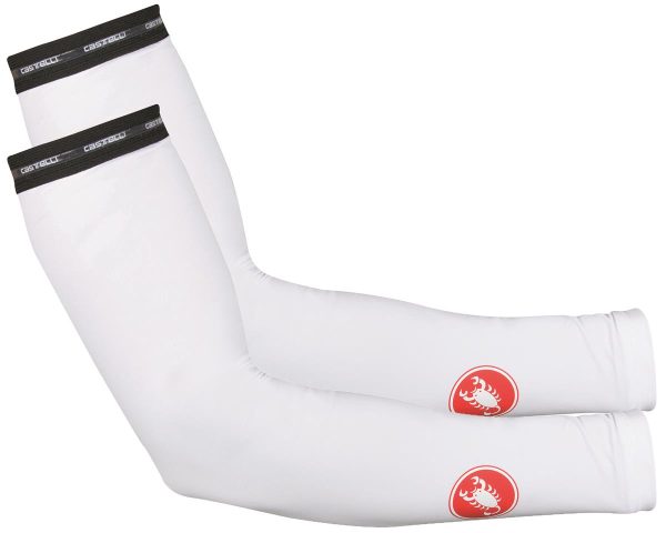 Castelli UPF 50+ Light Arm Sleeves (White) (XL)