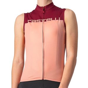 Castelli Velocissima Sleeveless Jersey (Blush/Bordeaux) (L)