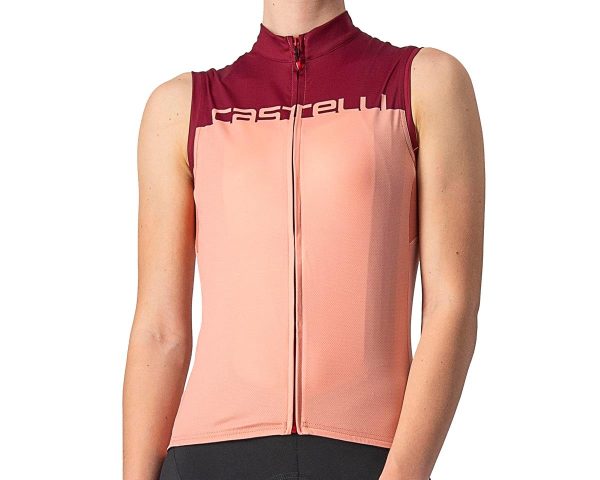 Castelli Velocissima Sleeveless Jersey (Blush/Bordeaux) (L)