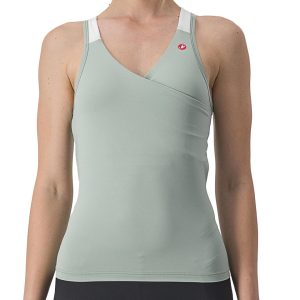 Castelli Women's Solaris Sleeveless Top (Defender Green/Ivory) (S)