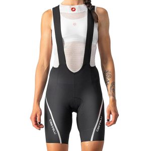 Castelli Women's Velocissima 3 Bib Shorts (Black/Silver) (S)