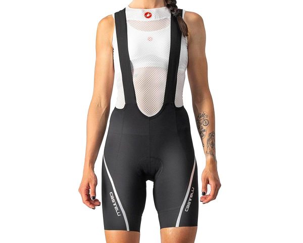 Castelli Women's Velocissima 3 Bib Shorts (Black/Silver) (XS)