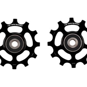 CeramicSpeed 12T Pulley Wheels (Black) (SRAM AXS Road) (Ceramic Bearings)