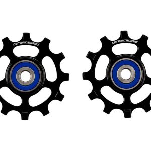 CeramicSpeed 12T Pulley Wheels (Black) (Shimano 11-Speed) (Coated Ceramic Bearings)