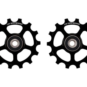 CeramicSpeed 14T Pulley Wheels (Black) (Shimano XT/XTR) (Coated Ceramic Bearings)