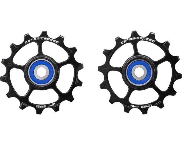 CeramicSpeed SRAM Eagle/AXS 12-speed Pulley Wheels (Black) (Stainless Steel)