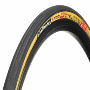 Challenge Strada Pro Handmade Clincher Road Tyre - Black / Tan / 700c / 27mm / Folding / Clincher