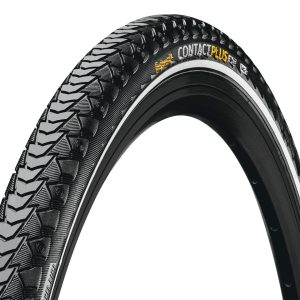 Continental Contact Plus City Tire (Black/Reflex) (700c) (40mm) (Wire) (SafetyPlus Breaker) (E50)