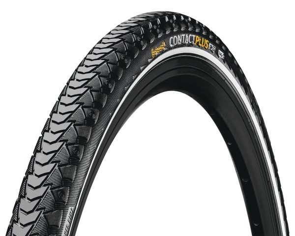 Continental Contact Plus City Tire (Black/Reflex) (700c) (40mm) (Wire) (SafetyPlus Breaker) (E50)