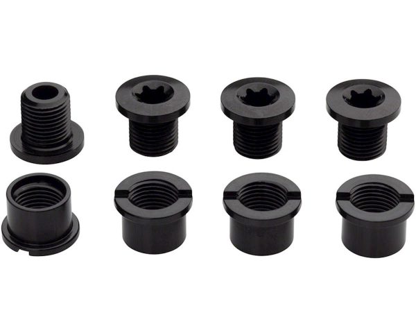 Easton Aluminum Chainring Bolts & Nuts (Black) (M8 x 8.5) (4)