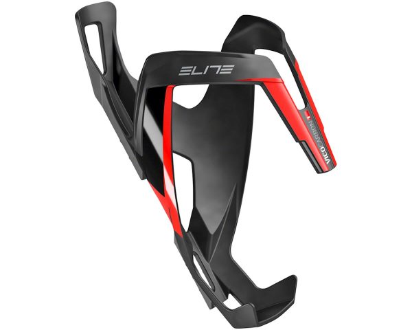 Elite Vico Carbon Water Bottle Cage (Matte Black/Red)