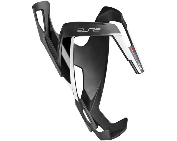 Elite Vico Carbon Water Bottle Cage (Matte Black/White)