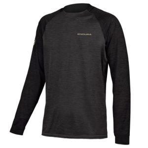 Endura Single Track Long Sleeve Cycling Jersey - Pewter Grey / XLarge