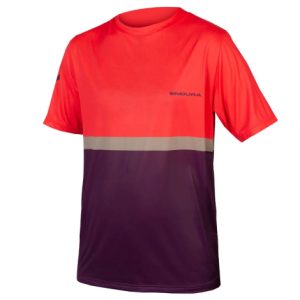 Endura SingleTrack Core II Short Sleeve Cycling Jersey - Aubergine / Large