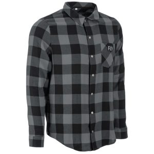 Fly Racing Tek Flannel (Black/Grey) (2XL)