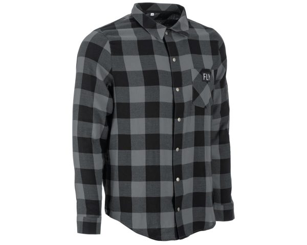 Fly Racing Tek Flannel (Black/Grey) (2XL)