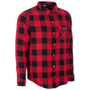 Fly Racing Tek Flannel (Red/Black) (2XL)