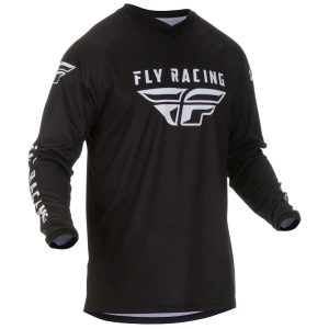 Fly Racing Universal Jersey (Black/White) (Youth XL)