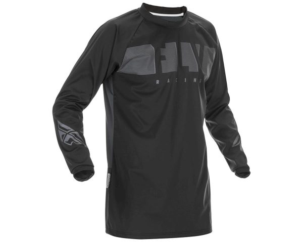 Fly Racing Windproof Jersey (Black/Grey) (M)