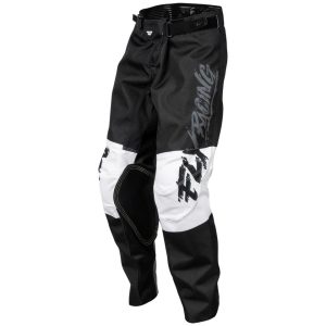 Fly Racing Youth Kinetic Khaos Pants (Grey/Black/White) (26)