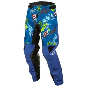 Fly Racing Youth Kinetic Rebel Pants (Blue/Light Blue) (18)