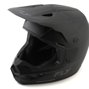 Fly Racing Youth Kinetic Solid Full Face Helmet (Matte Black) (Youth L)