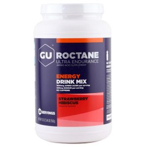 GU Roctane Energy Drink Mix (Strawberry Hibiscus) (24 Serving Tub)