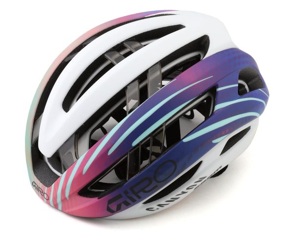 Giro Aries Spherical MIPS Road Helmet (Matte White/Matte Blue) (S) (Canyon Team)