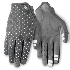 Giro Women's LA DND Long Finger Gloves (Grey/White Dots) (L)